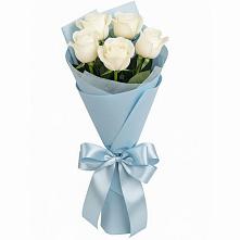 Букет 5 Белых роз Проуд #REPLACE_PRED# Карсун