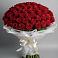 Букет 101 Красная роза Блэк Мэджик в Карсун