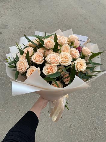 Букет Кремовые розы Латте в Карсун