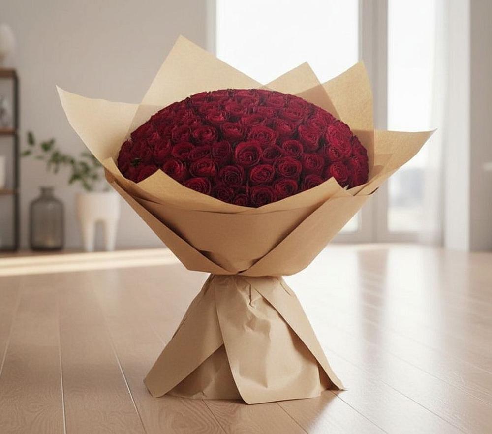 Букет 101 Красная роза в Карсун