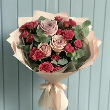 Букет цветов из:  Гвоздики и Розы в Карсун