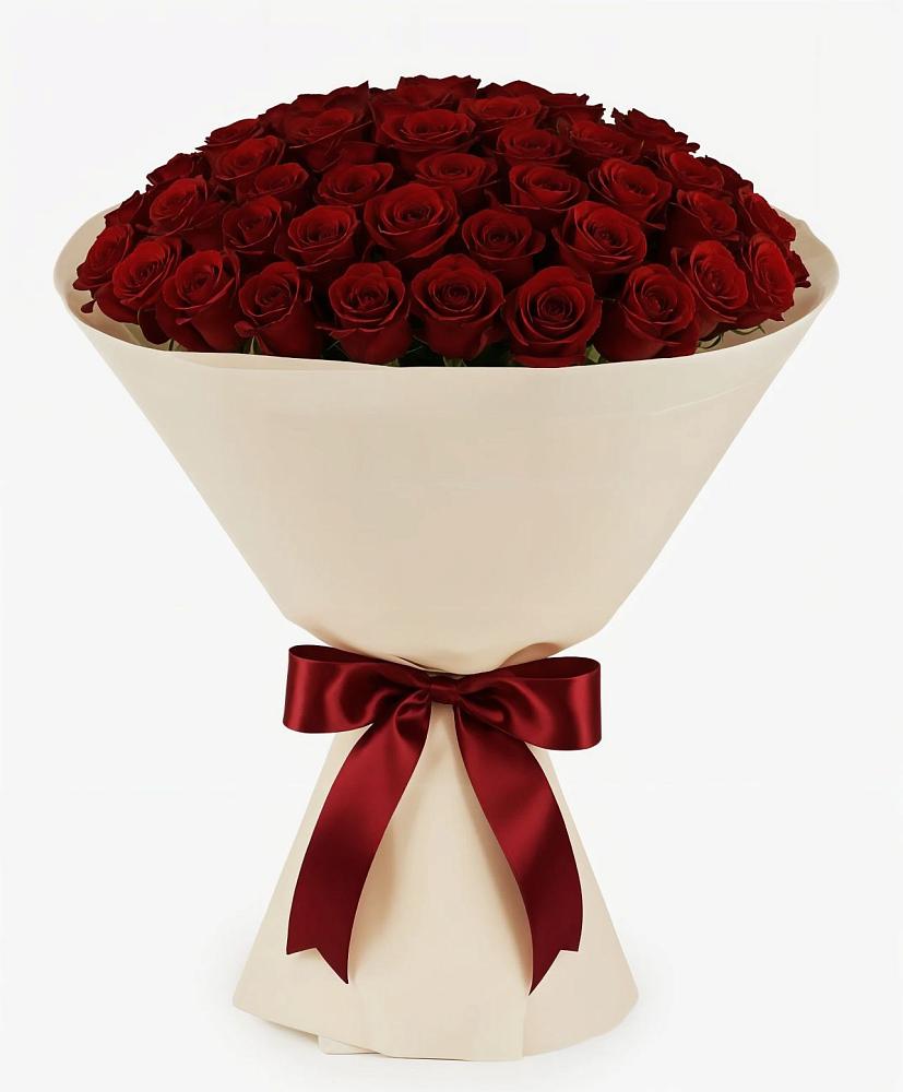 Букет 101 Бордовая роза Блэк Бакарра в Карсун